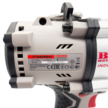 Аккумуляторный ударный гайковерт CROWN CT22056HX-8SC4 BMC