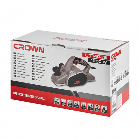 Рубанок CROWN CT14026