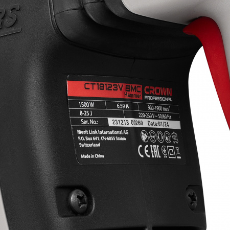 Отбойный молоток CROWN CT18123V BMC
