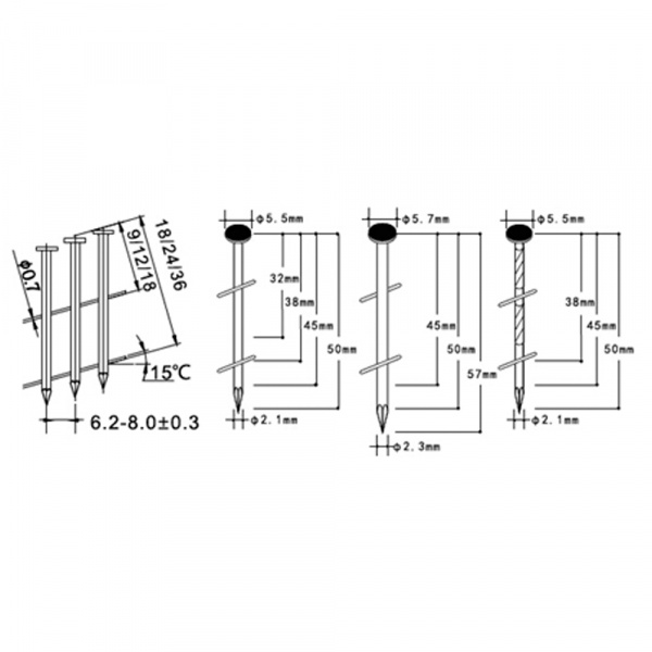 Пневматический гвоздезабивной пистолет CROWN CT38120