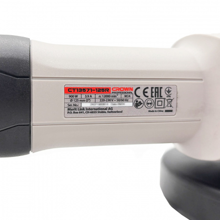 Угловая шлифовальная машина CROWN CT13571-125R