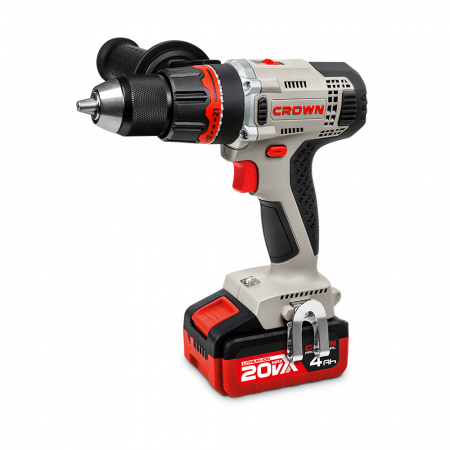 Аккумуляторный шуруповерт CROWN CT21076HMX-4 BMC